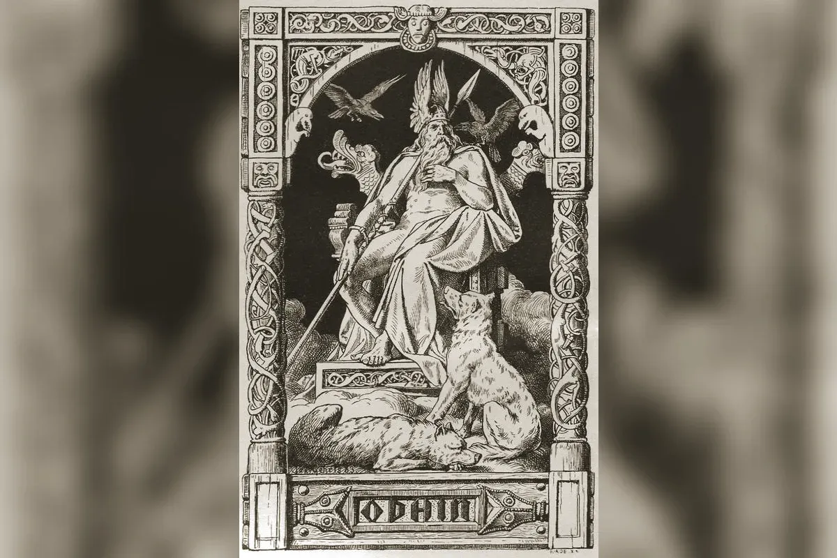 Asgard, cité céleste des dieux nordiques et pont Bifröst, art romantique