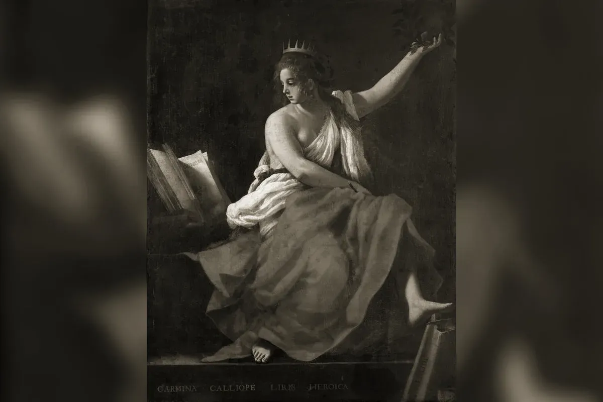 Calliope, muse de la poésie épique, peinture de Giovanni Baglione