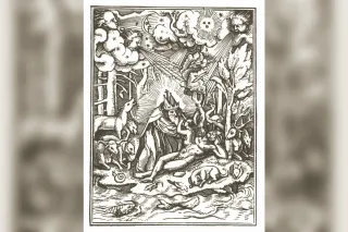 Gravure sur bois de la Danse macabre de Hans Holbein le Jeune