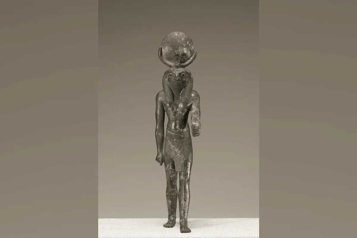 Statue de Khonsou debout, le dieu lunaire thébain, Walters Art Museum