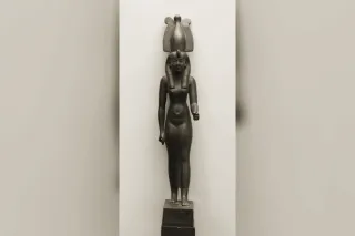 Figurine de Nekhbet, déesse vautour de Haute-Égypte, musée du Louvre