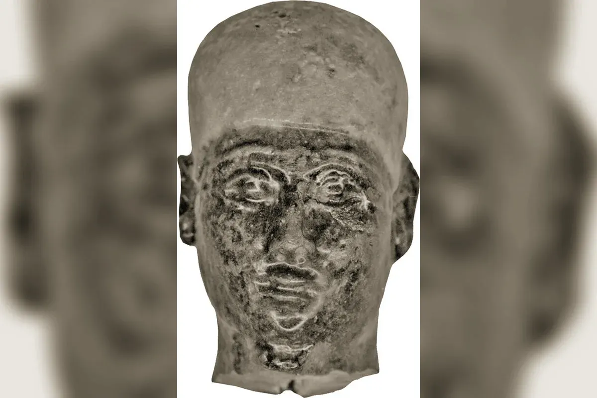Tête sculptée de Ptah, dieu créateur de Memphis, Walters Art Museum