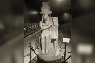 Statue double de Sobek à tête de crocodile et d'Amenhotep III, musée de Louxor