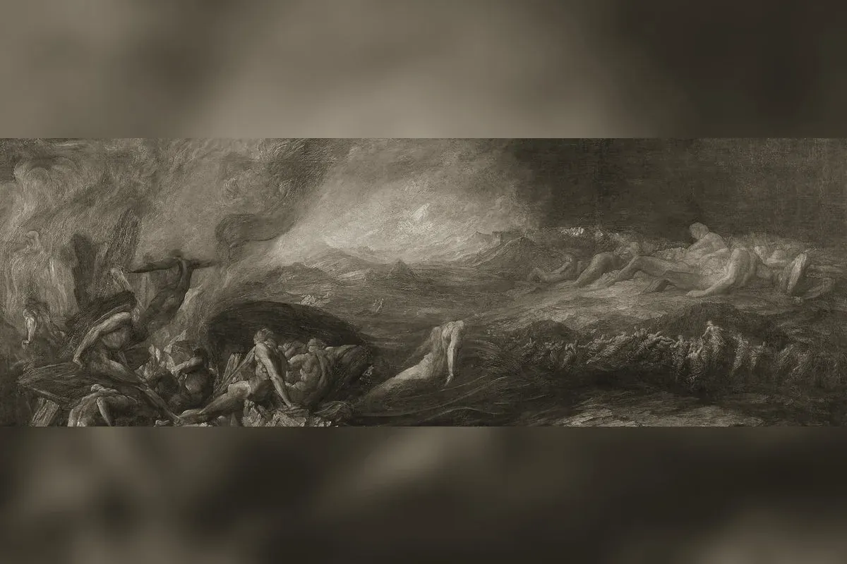 Primordial Chaos painted by George Frederic Watts