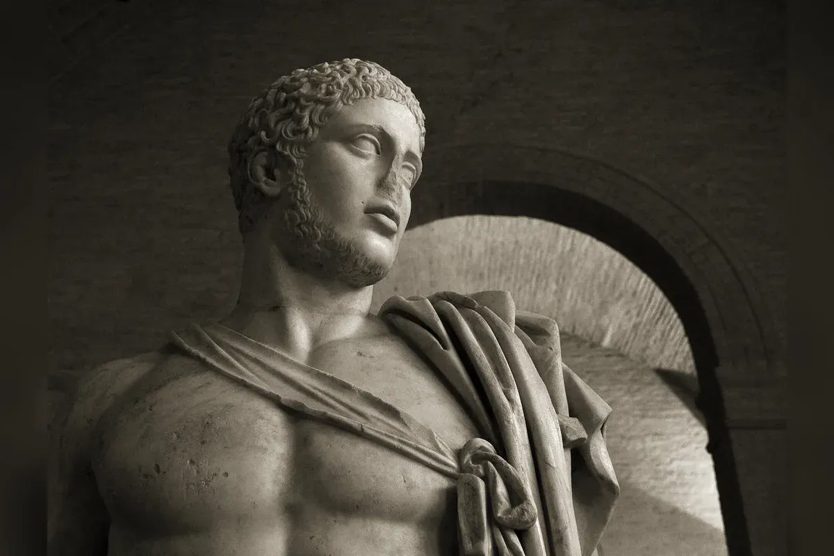 Statue en marbre de Diomède, copie romaine conservée à la Glyptothèque de Munich
