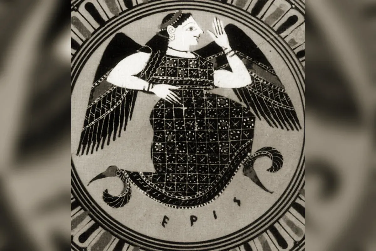 Eris, goddess of Discord, in ancient art