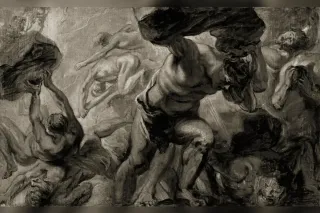 La chute des Titans, esquisse de Pierre Paul Rubens