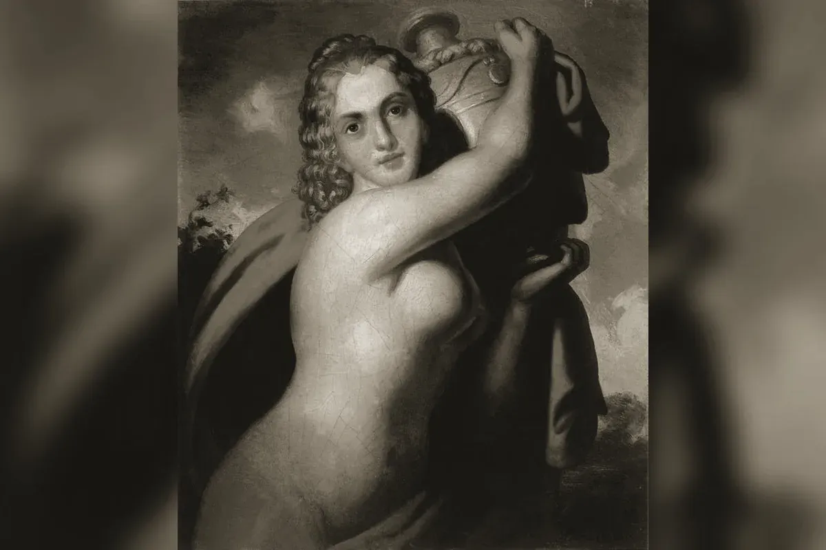 Hébé versant le nectar dans la coupe des dieux de l'Olympe