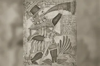 Heimdall blowing the Gjallarhorn on the Bifröst bridge