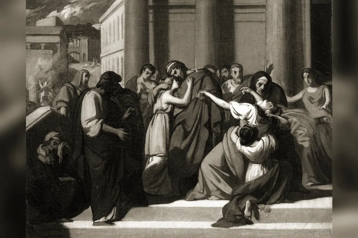 Œdipe se séparant de Jocaste, peinture d'Alexandre Cabanel