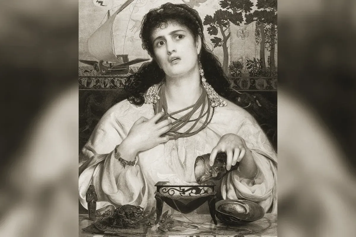 Medea, painting by Frederick Sandys