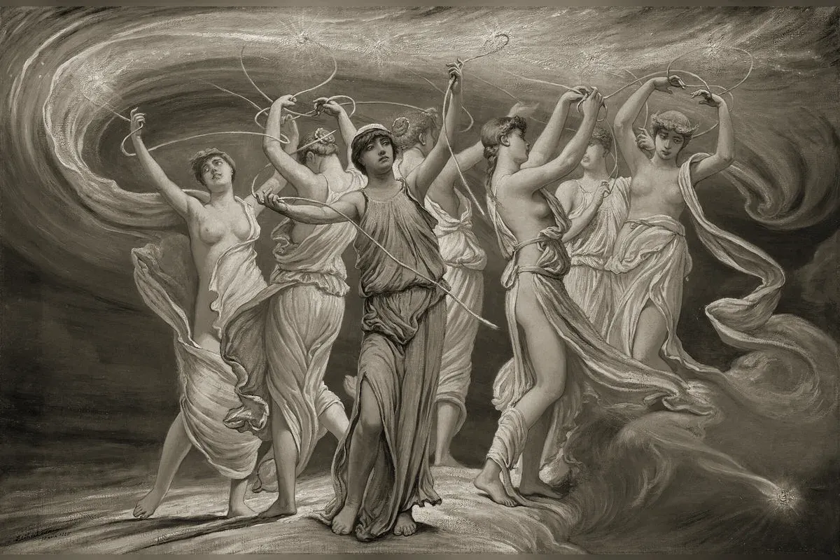 Les Pléiades, peinture d'Elihu Vedder