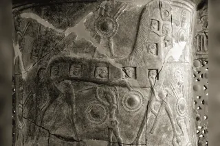 Le cheval de Troie sur le pithos de Mykonos, l'une des plus anciennes représentations connues